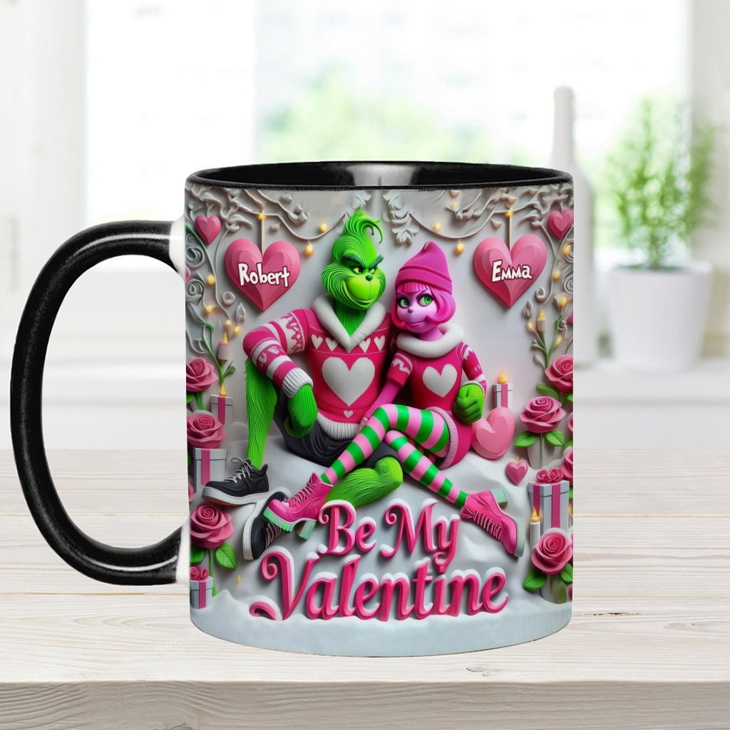 Be My Valentine - Personalized Stole Christmas Accent Mug