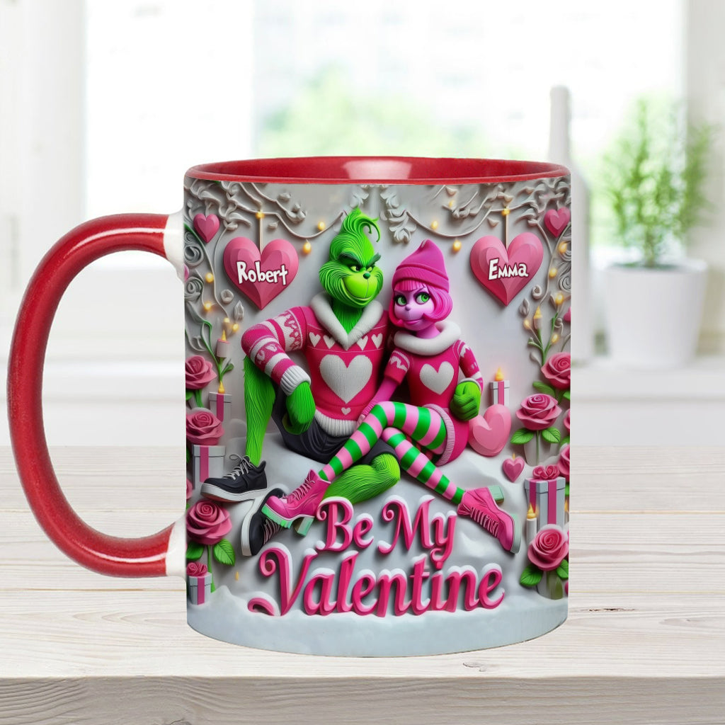 Be My Valentine - Personalized Stole Christmas Accent Mug
