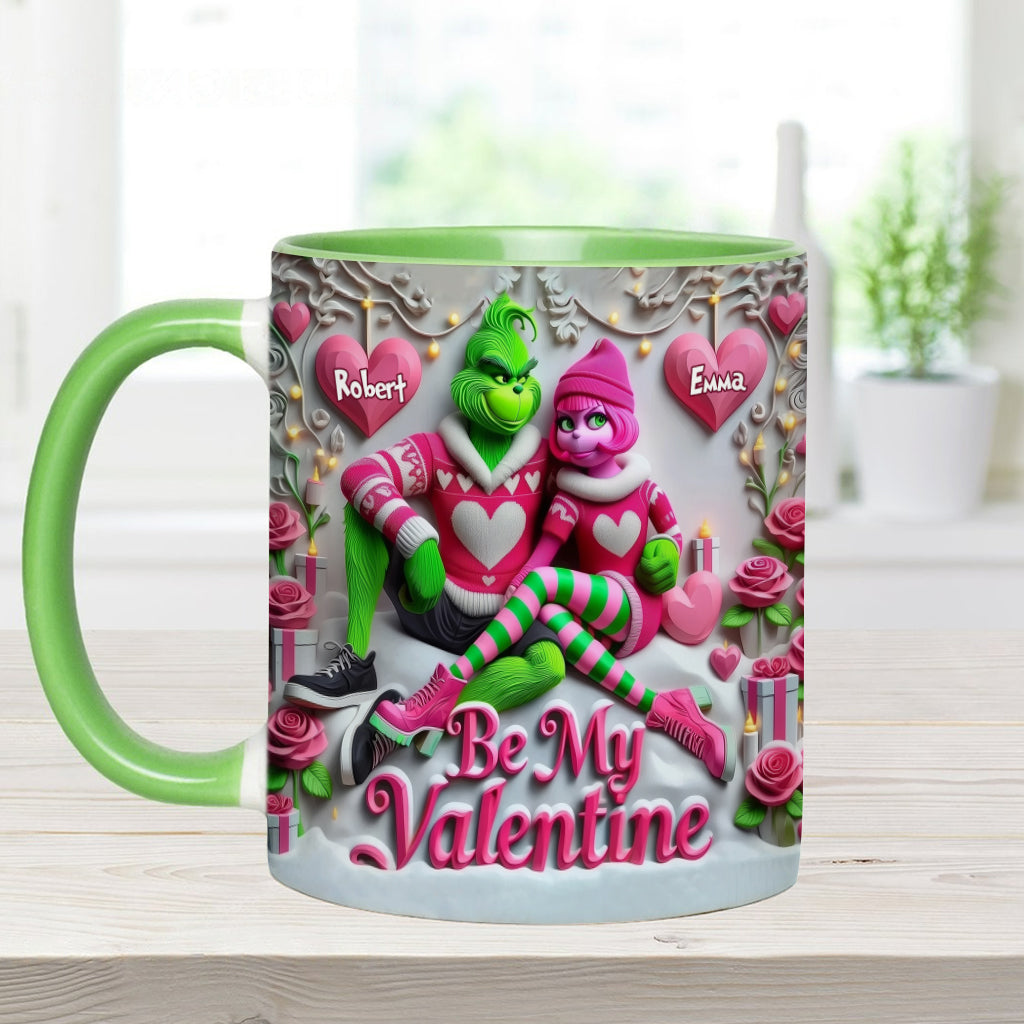 Be My Valentine - Personalized Stole Christmas Accent Mug
