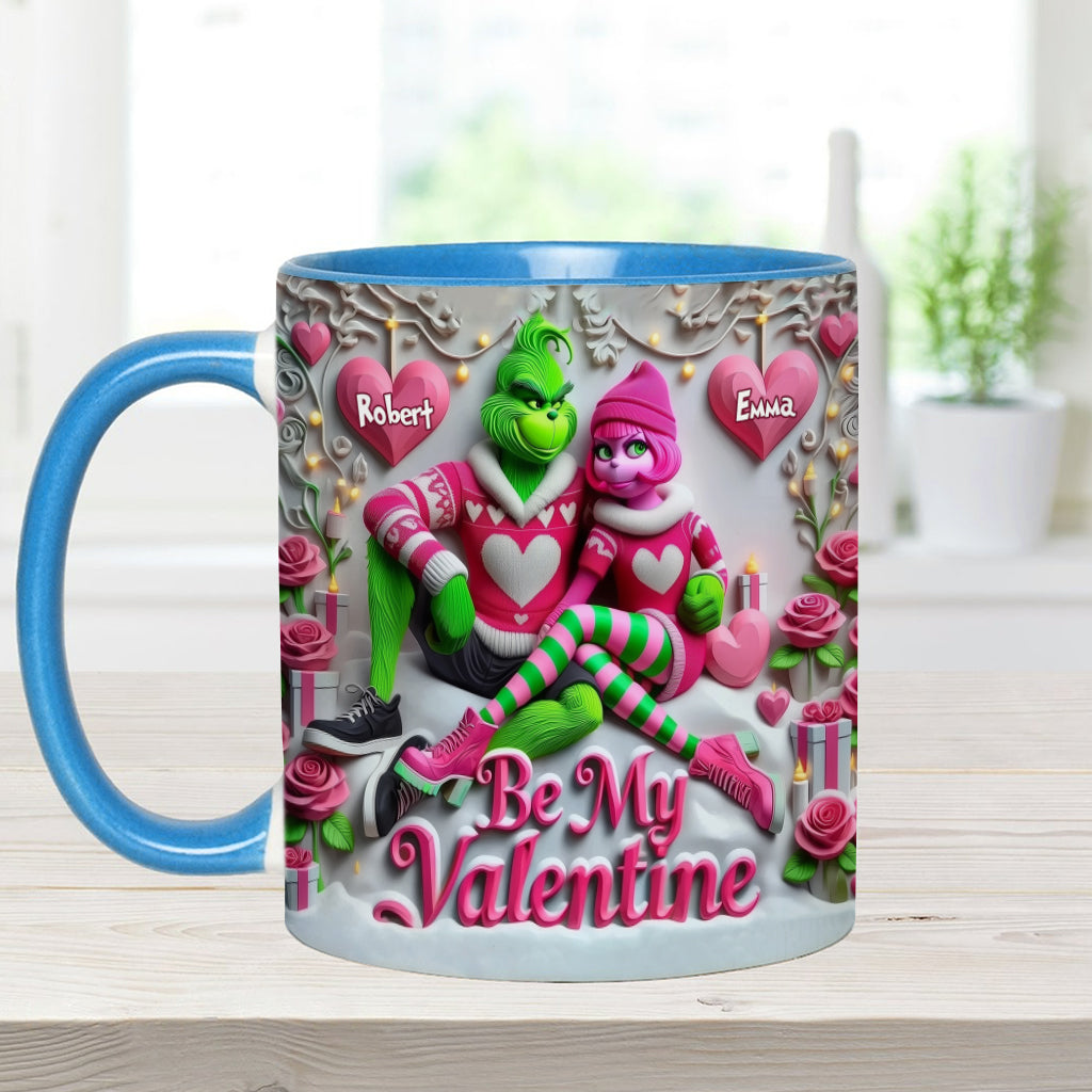 Be My Valentine - Personalized Stole Christmas Accent Mug