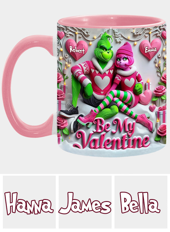 Be My Valentine - Personalized Stole Christmas Accent Mug