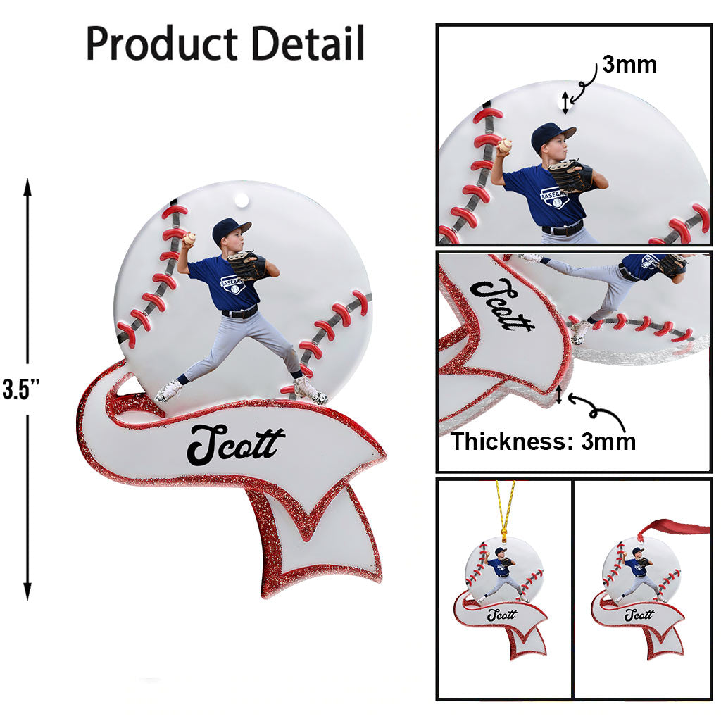 Baseball Lover - Personalized Baseball Ornament
