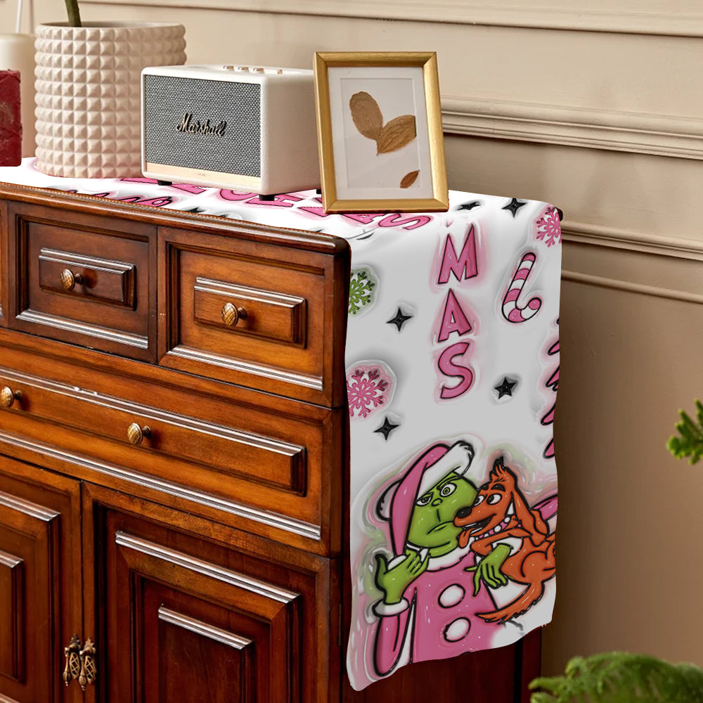 Merry Grinchmas - Personalized Stole Christmas Table Runner