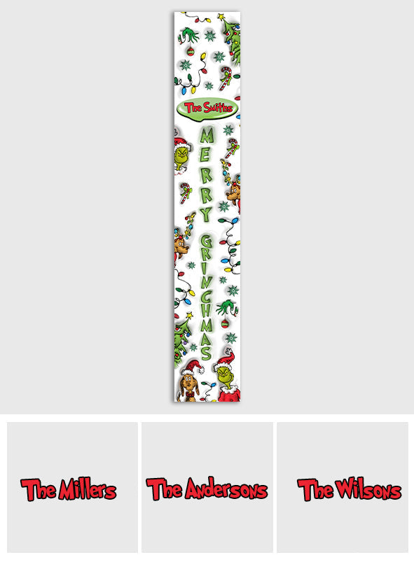 Merry Grinchmas - Personalized Stole Christmas Table Runner
