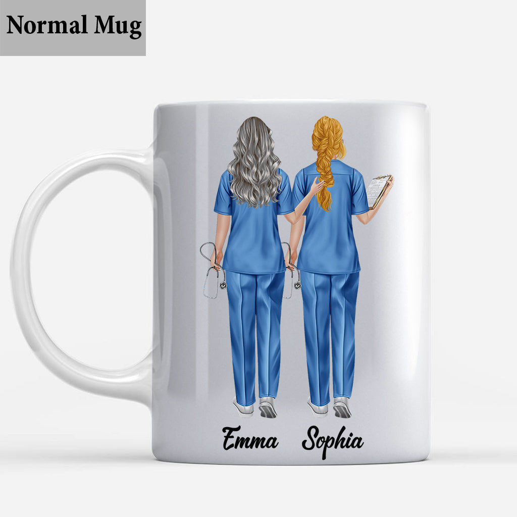 Les rires et les joies partagés - Mug personnalisé pour infirmière