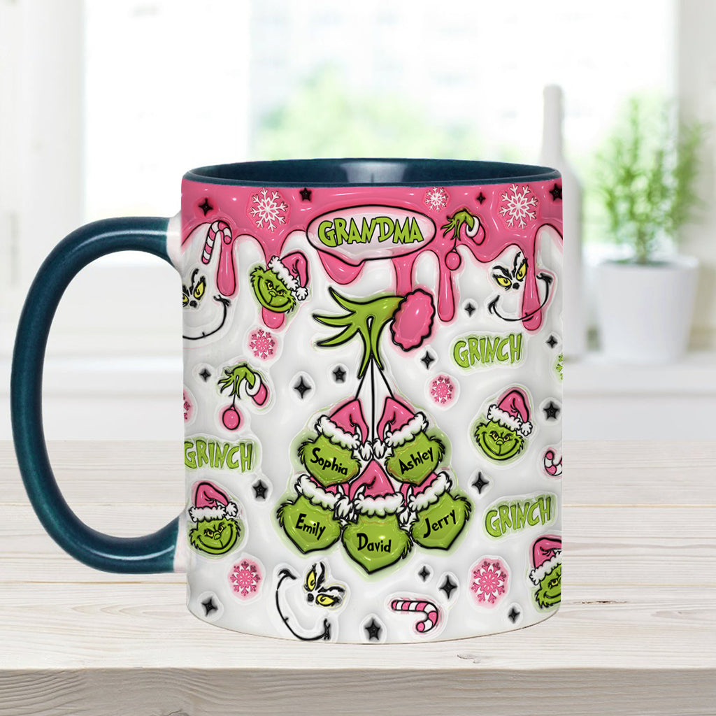 Maman/Mamie Verte... - Mug de Noël personnalisé avec étole