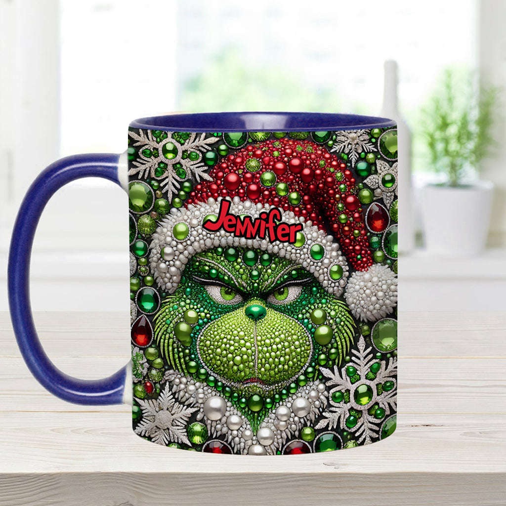 Joyeux Grinchmas - Mug personnalisé avec étole de Noël