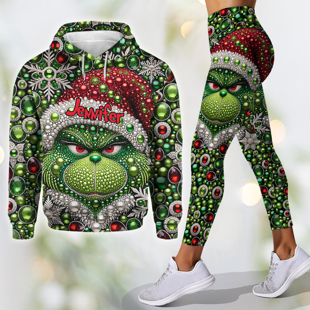 Merry Grinchmas - Personalized Stole Christmas Hoodie and Leggings