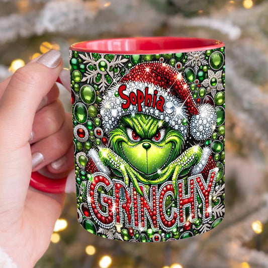 Merry Grinchmas - Personalized Stole Christmas Accent Mug