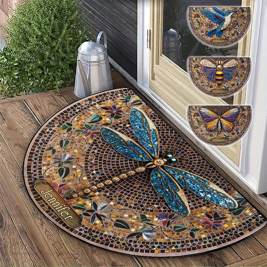 Bienvenue chez un jardinier - Paillasson personnalisé en forme de jardinage