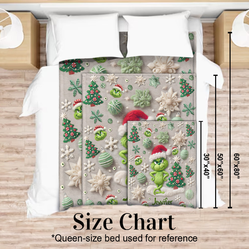 Joyeux Grinchmas - Étole de Noël personnalisée