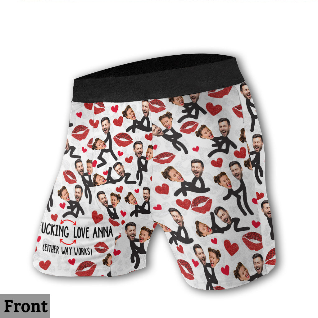 Mon activité préférée : créer des boxers personnalisés pour couples d’hommes.