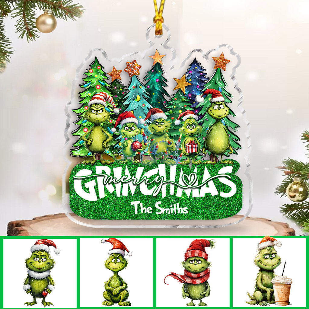 Merry Grinchmas - Personalized Stole Christmas Ornament