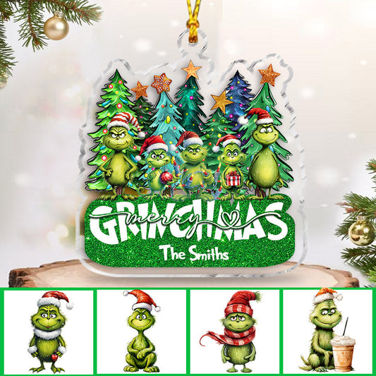 Merry Grinchmas - Personalized Stole Christmas Ornament