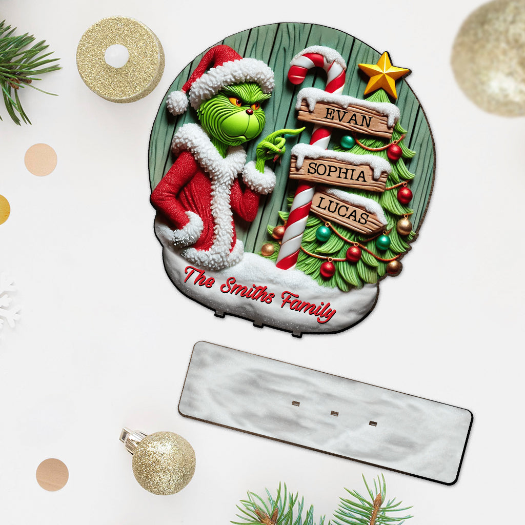 Joyeux Noël - Étole de Noël personnalisée à 1 couche, grande et autoportante