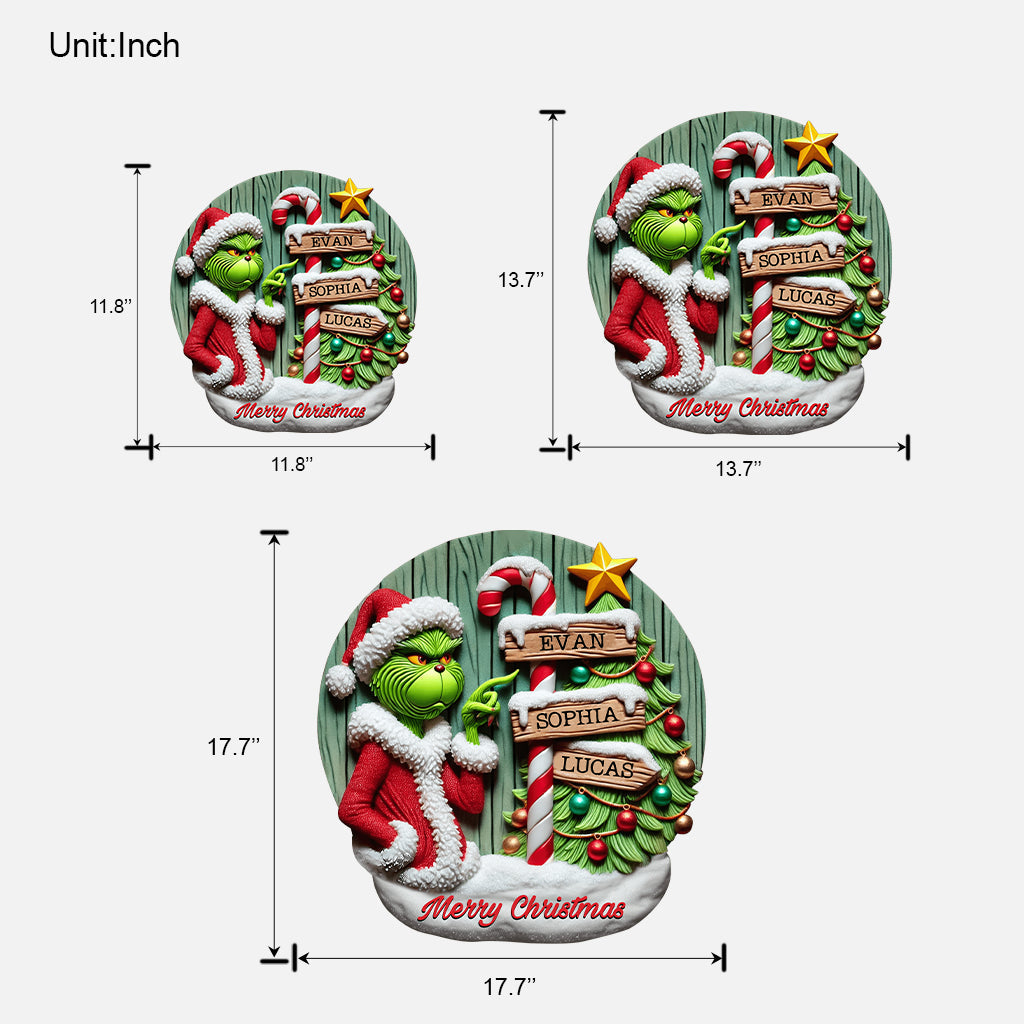 Merry Christmas - Personalized Stole Christmas Custom Shaped Wood Sign