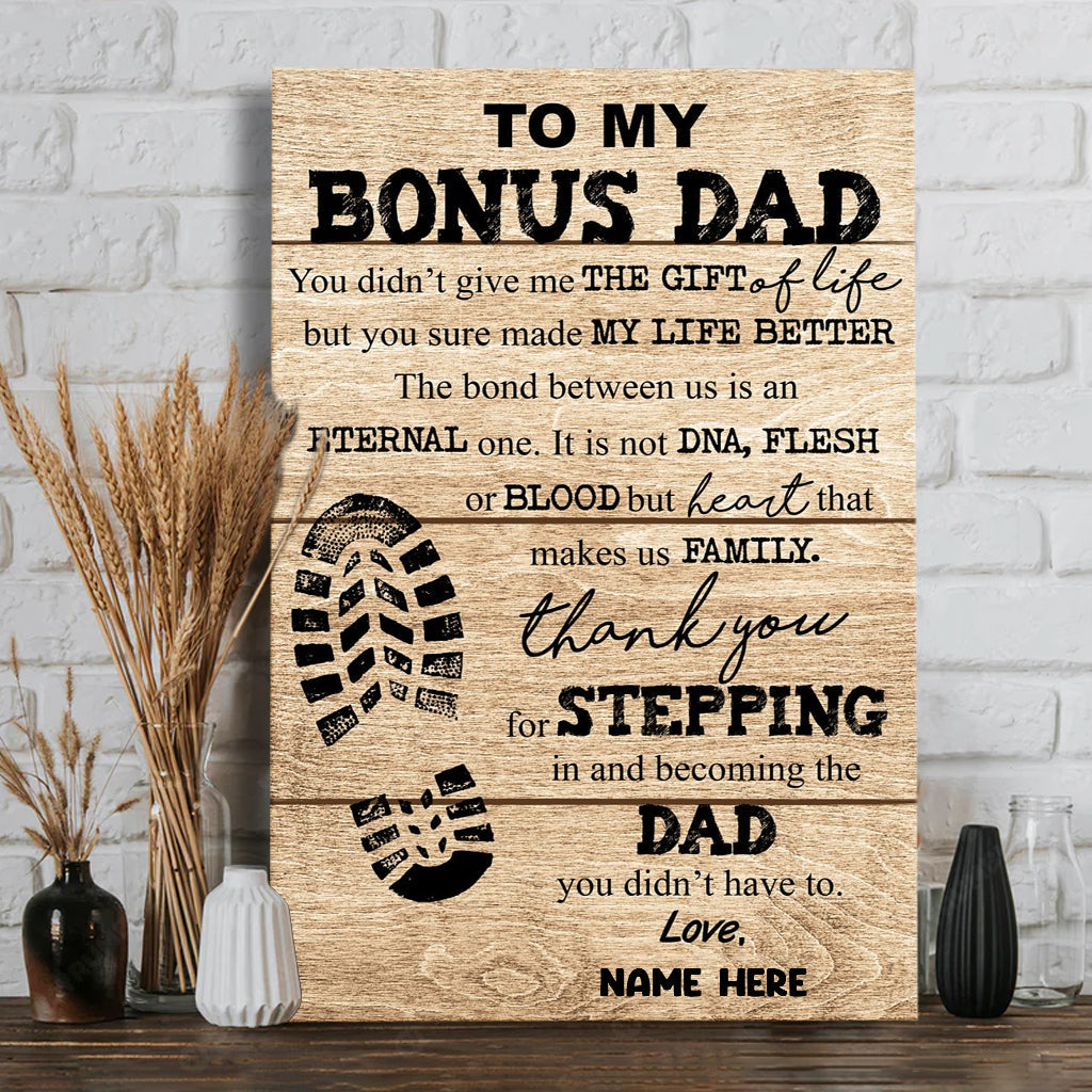 À mon beau-père - Toile et affiche personnalisées pour papa