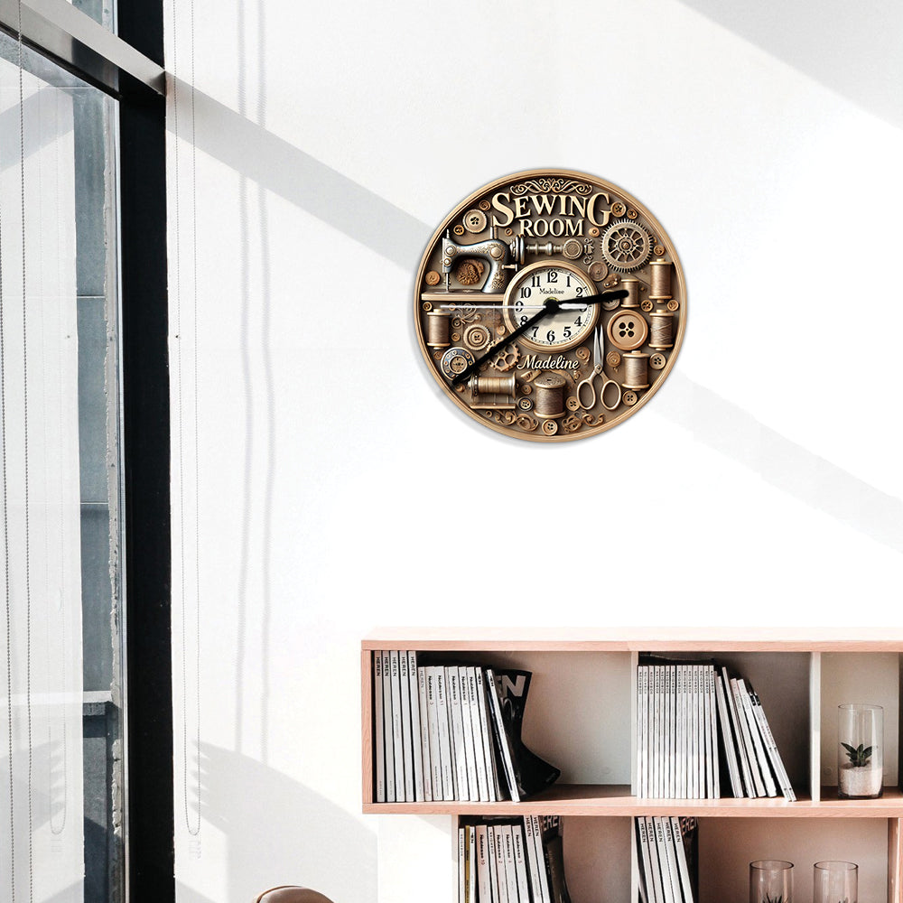 Sewing O'clock - Personalized Sewing Wall Clock