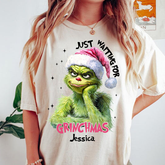 En attendant Noël - T-shirt et sweat à capuche personnalisés « Étole de Noël »