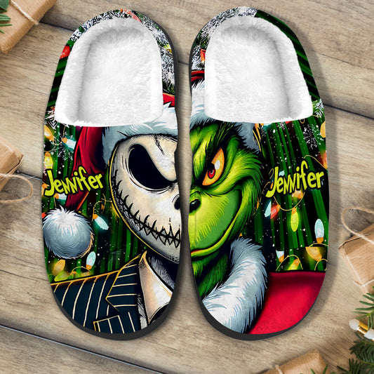 Merry Christmas - Personalized Stole Christmas Slippers