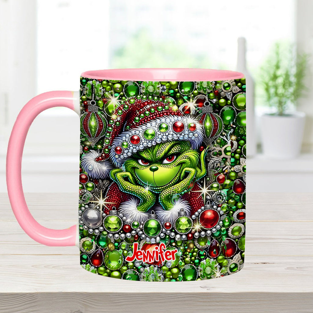 Merry Christmas - Personalized Stole Christmas Accent Mug