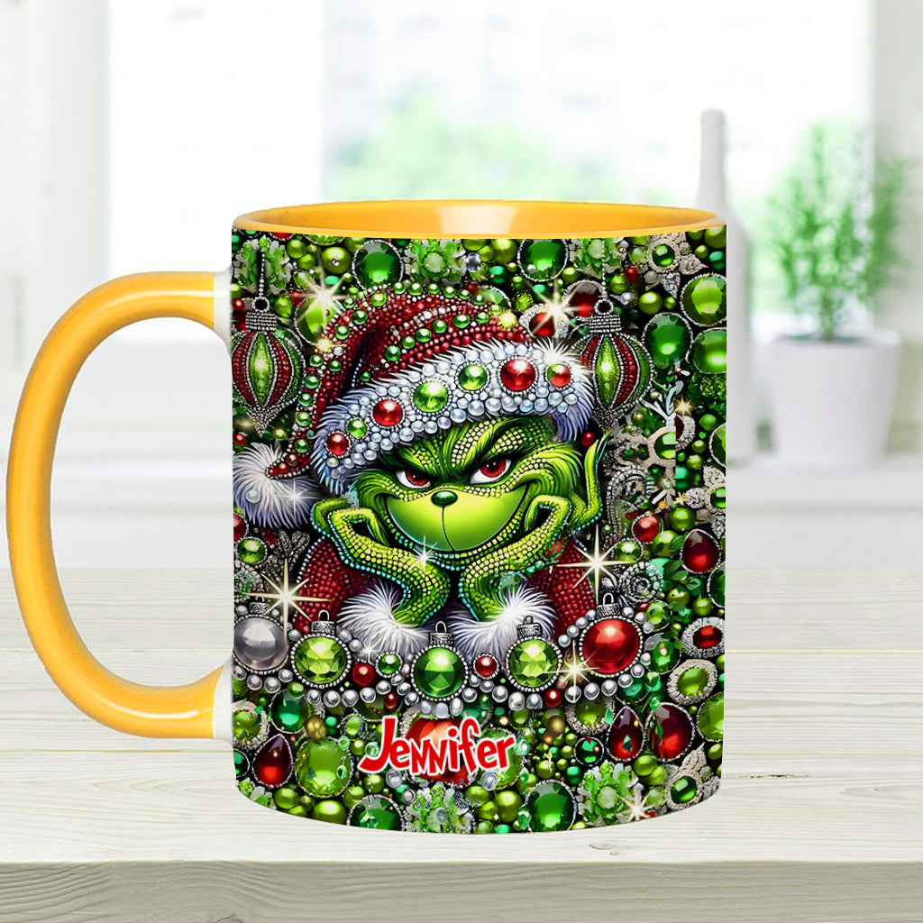 Merry Christmas - Personalized Stole Christmas Accent Mug