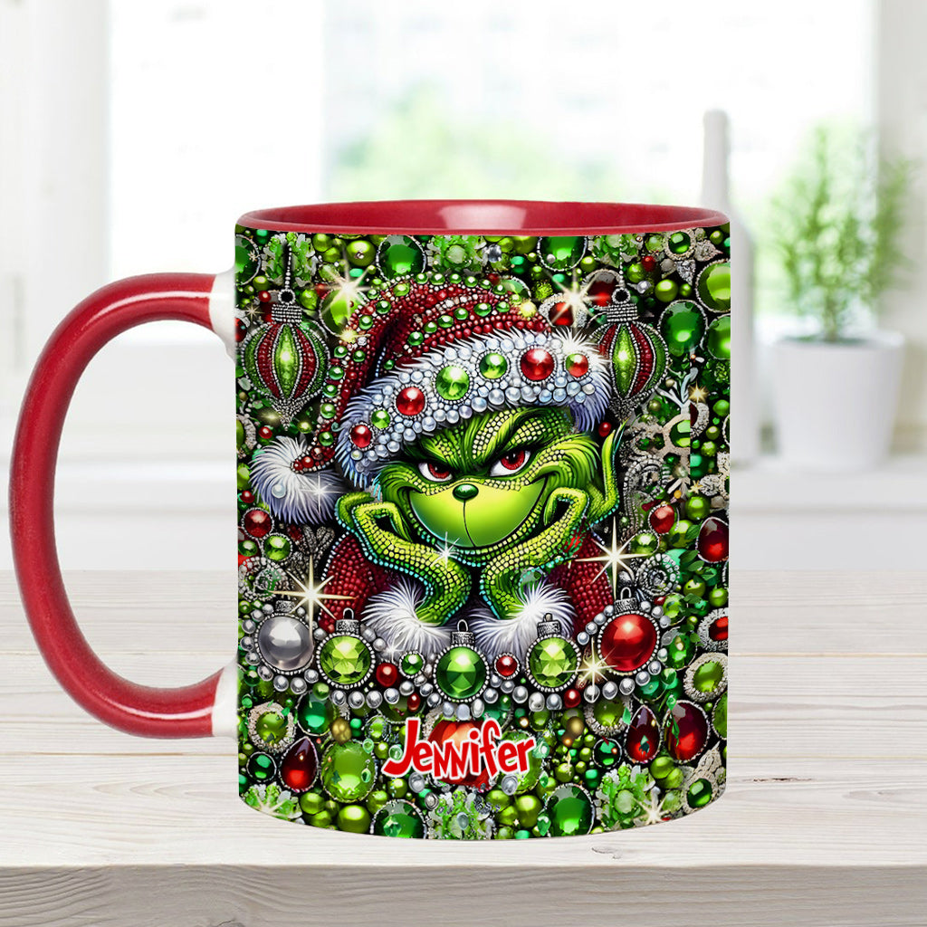 Merry Christmas - Personalized Stole Christmas Accent Mug