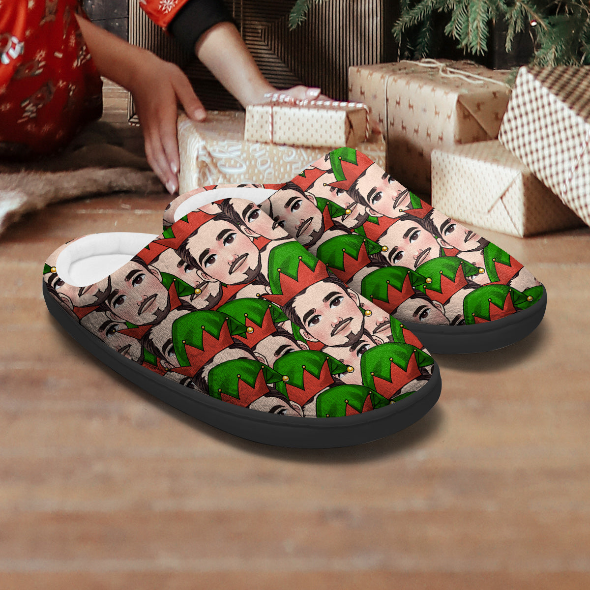 Funny Chibi Faces For Couple Besties Family Matching Slippers - Personalized Family Slippers