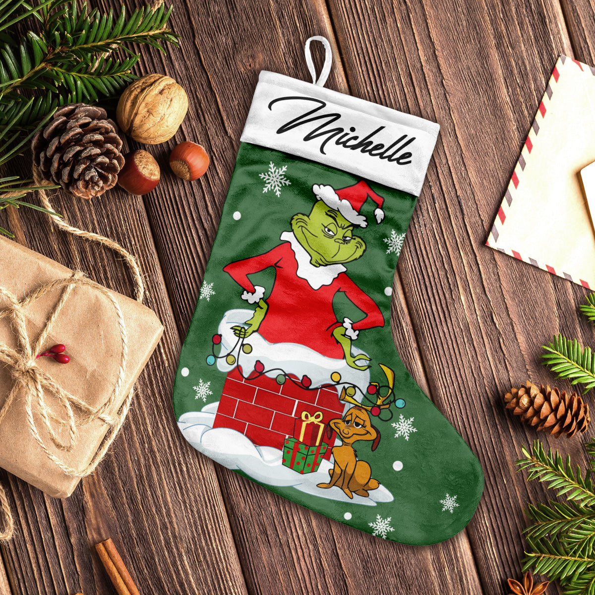 Joyeux Noël - Étoles de Noël personnalisées et bas de Noël