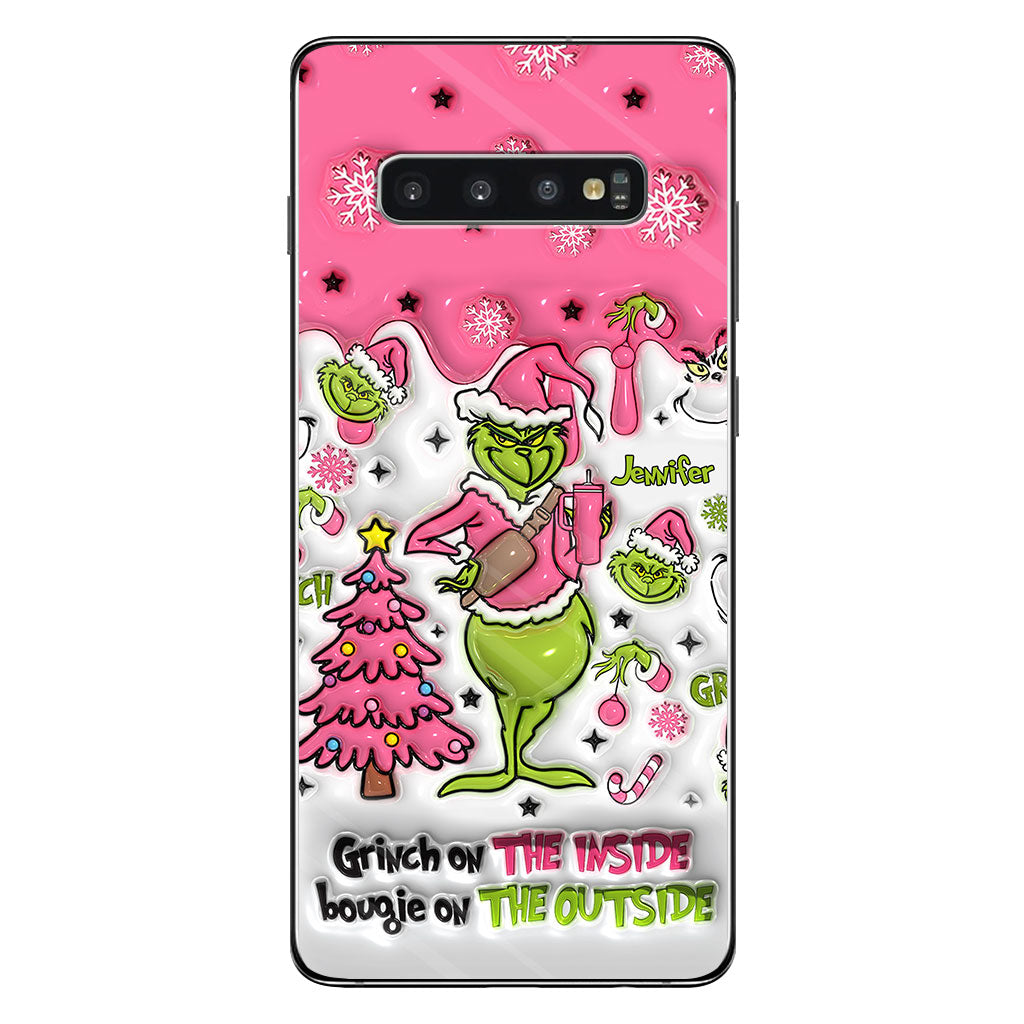Grinch On The Inside - Personalized Stole Christmas Phone Case