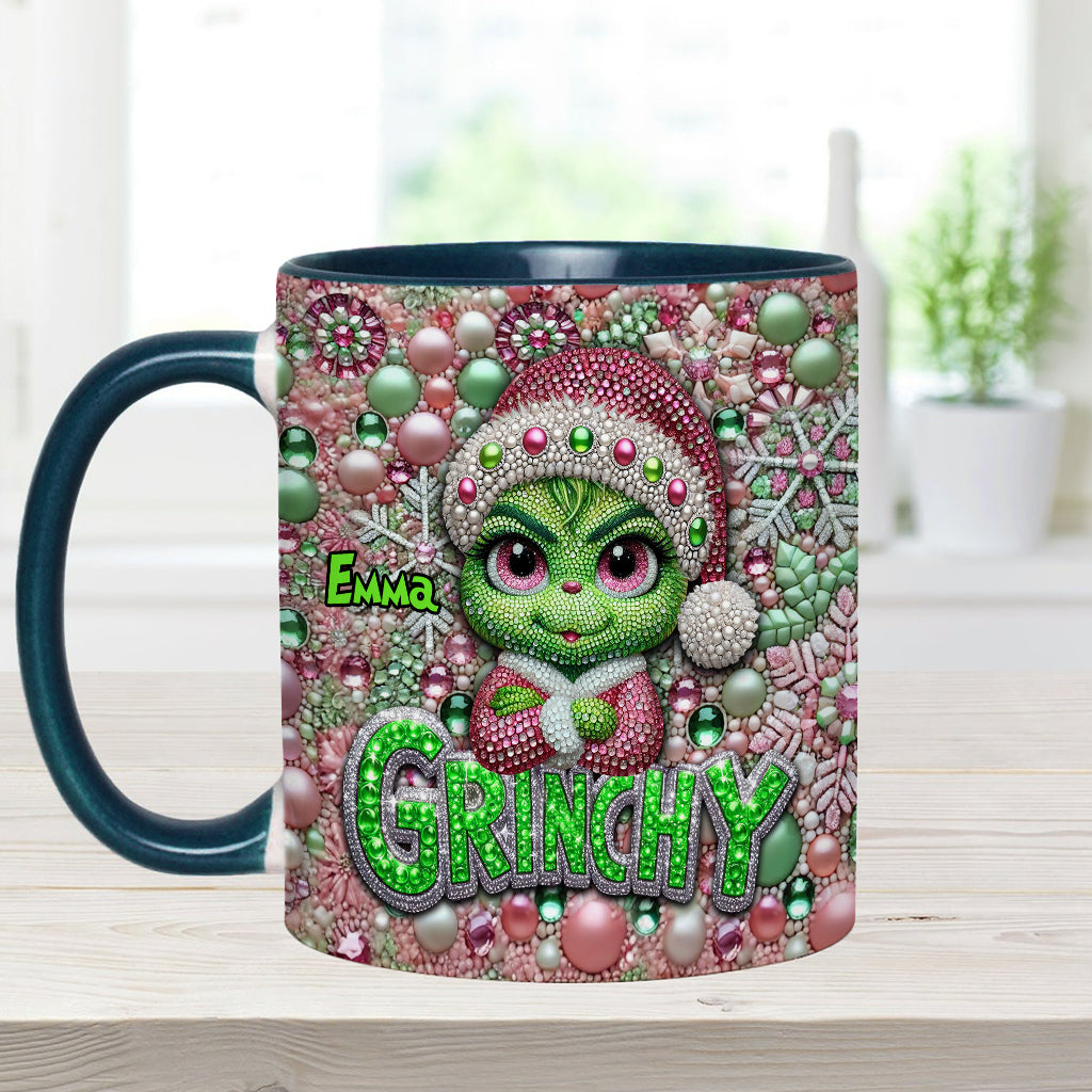 Joyeux Grinchmas - Mug personnalisé avec étole de Noël