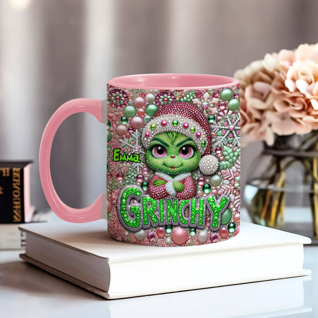 Joyeux Grinchmas - Mug personnalisé avec étole de Noël