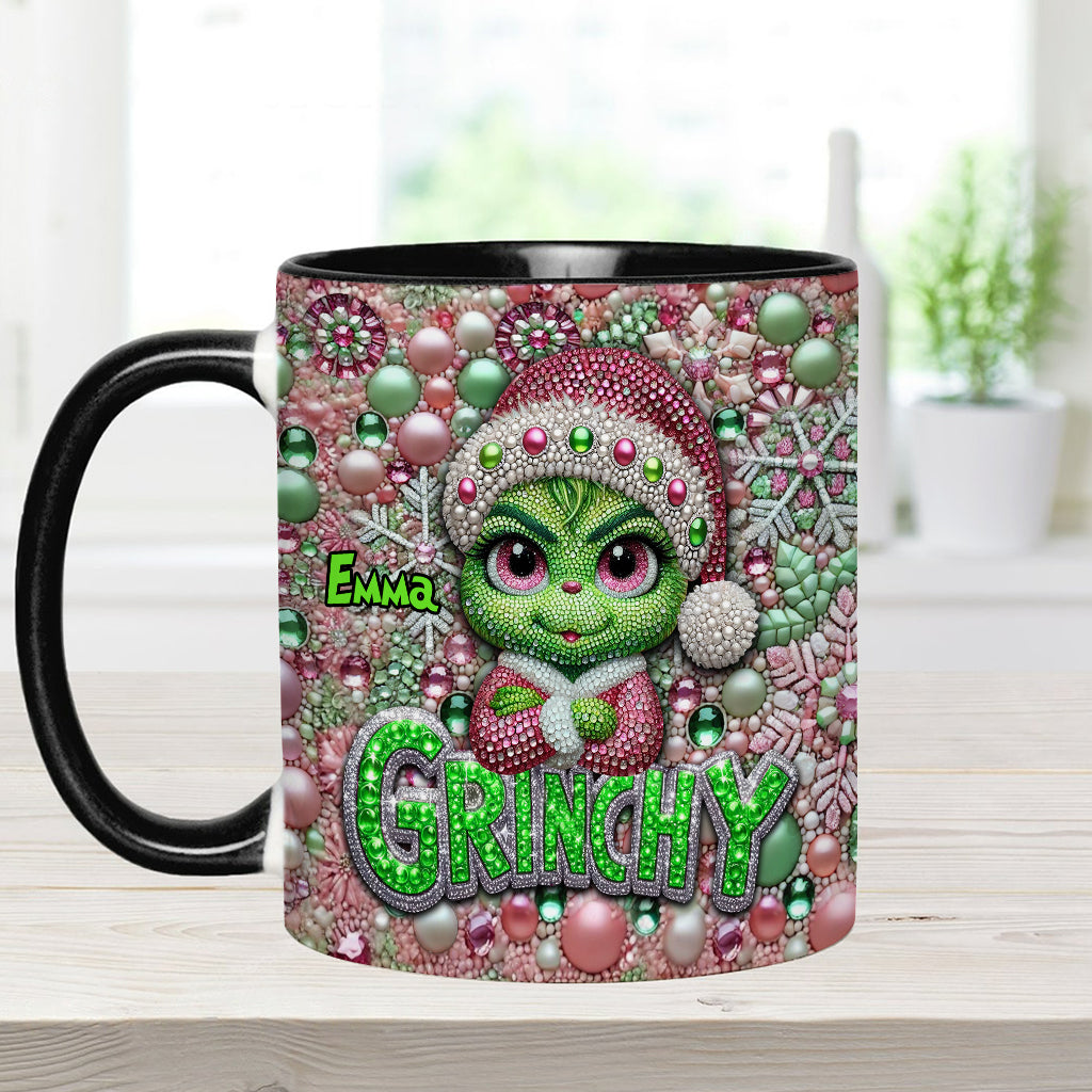 Joyeux Grinchmas - Mug personnalisé avec étole de Noël