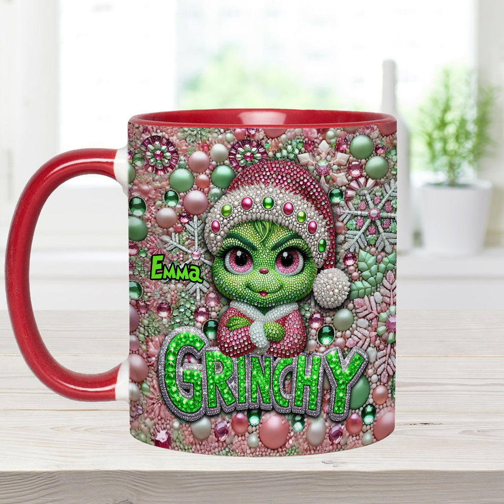 Joyeux Grinchmas - Mug personnalisé avec étole de Noël