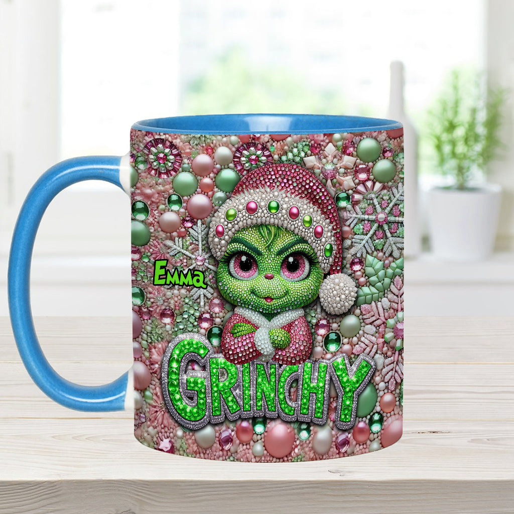 Joyeux Grinchmas - Mug personnalisé avec étole de Noël