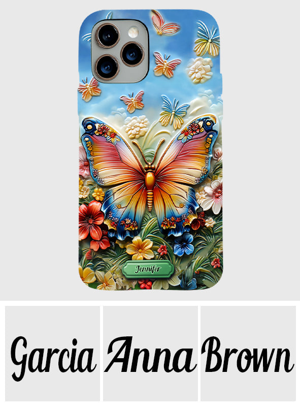 Beautiful Butterfly Bee Dragonfly Hummingbird - Personalized Butterfly Full Print Phone Case