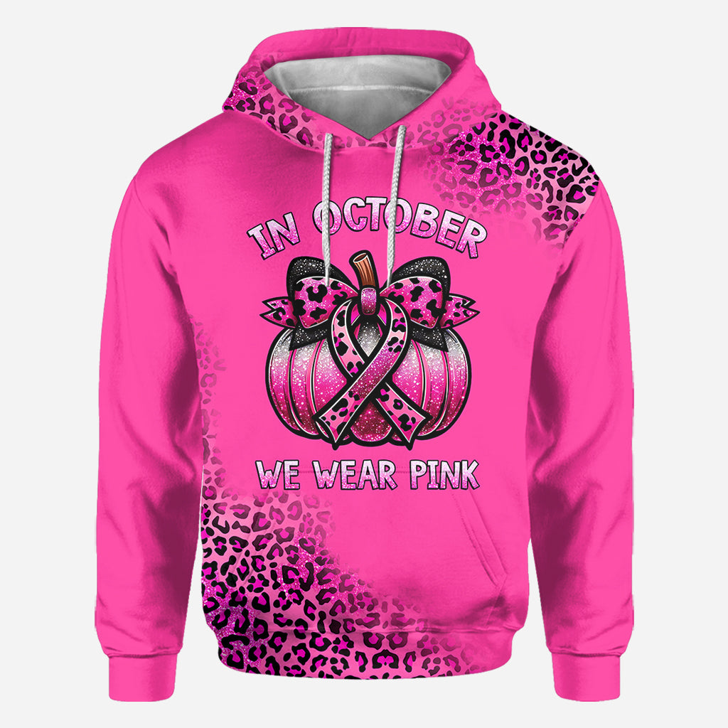 En octobre, on porte du rose - T-shirt intégral de sensibilisation au cancer du sein