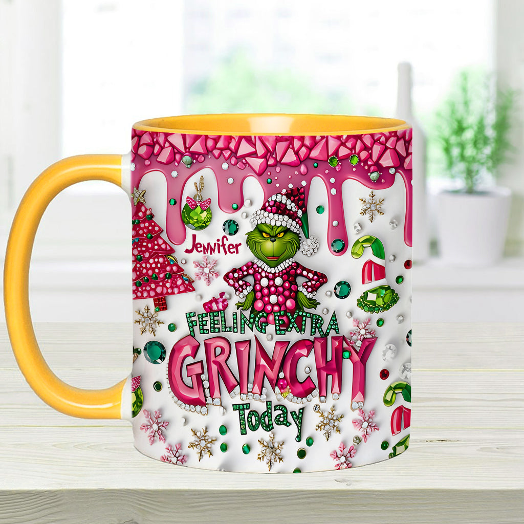 Feeling Extra Green - Personalized Stole Christmas Accent Mug