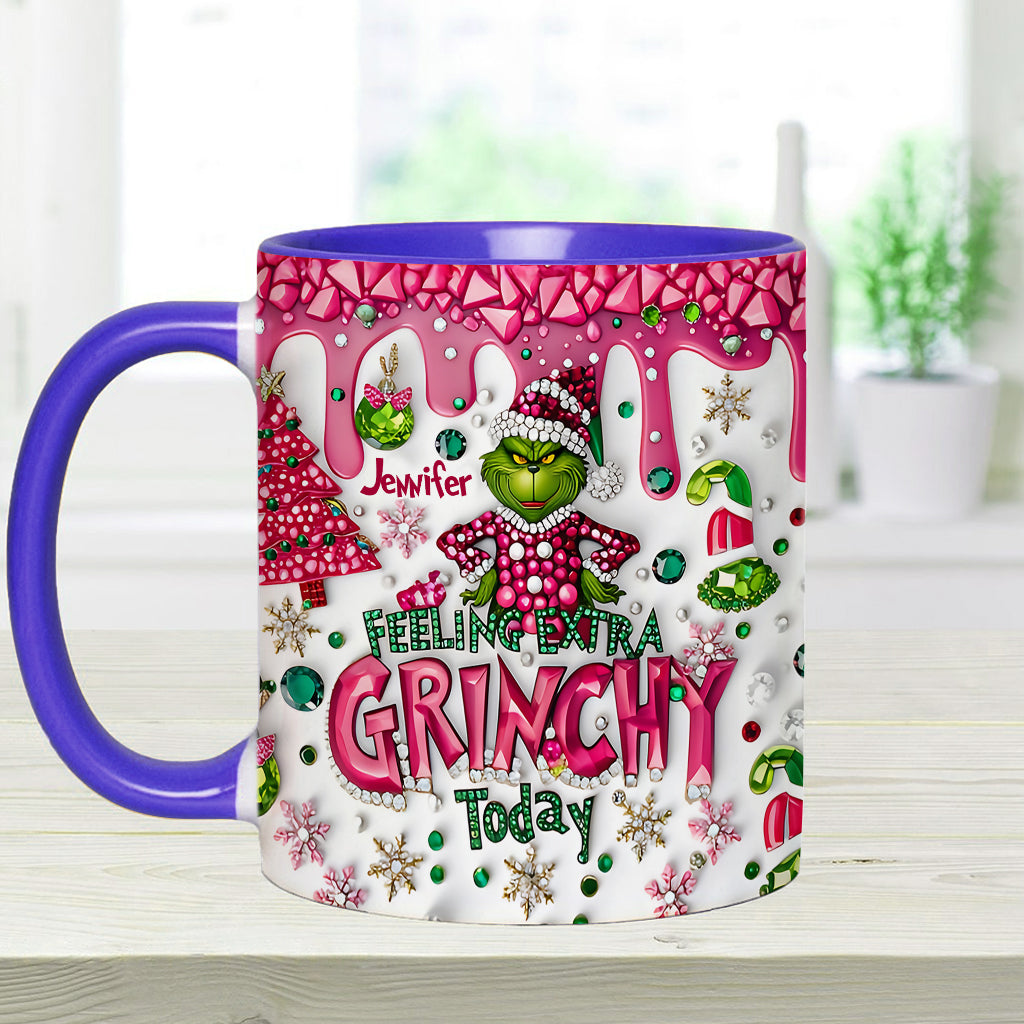 Feeling Extra Green - Personalized Stole Christmas Accent Mug