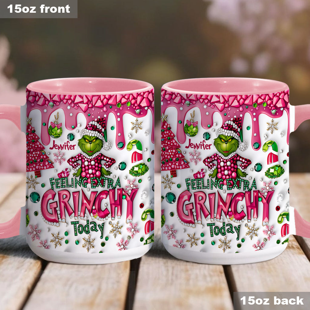 Feeling Extra Green - Personalized Stole Christmas Accent Mug