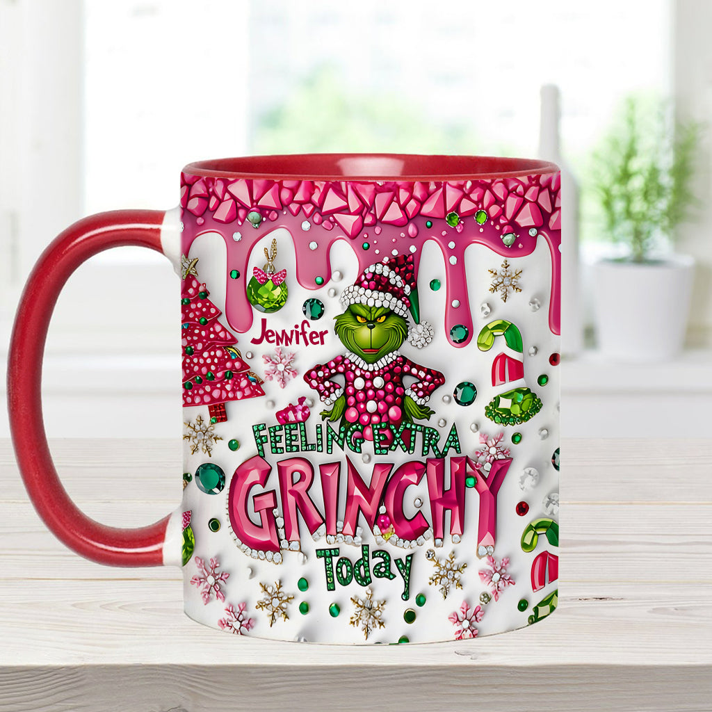 Feeling Extra Green - Personalized Stole Christmas Accent Mug