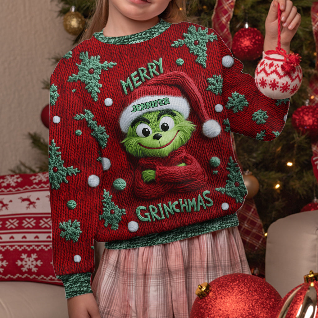 Merry Grinchmas - Personalized Stole Christmas Ugly Sweater