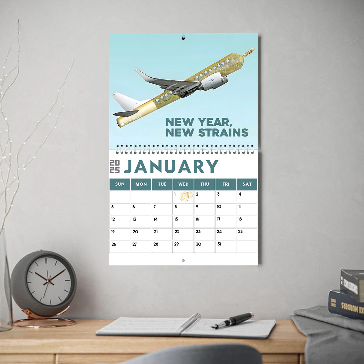 Rolling Dates - Personalized Weed Wall Calendar & Desk Calendar