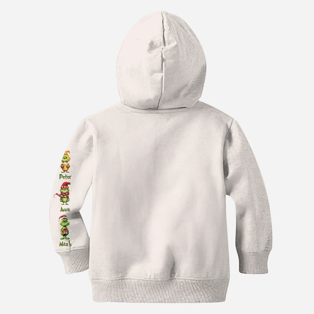 Maman Papa Vert Malice - Chemise personnalisée « Fou de Noël »