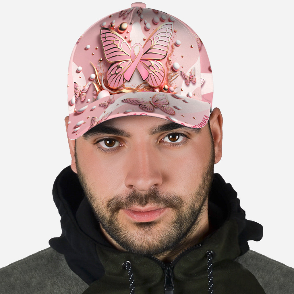 Sensibilisation au cancer du sein - Casquette papillon classique