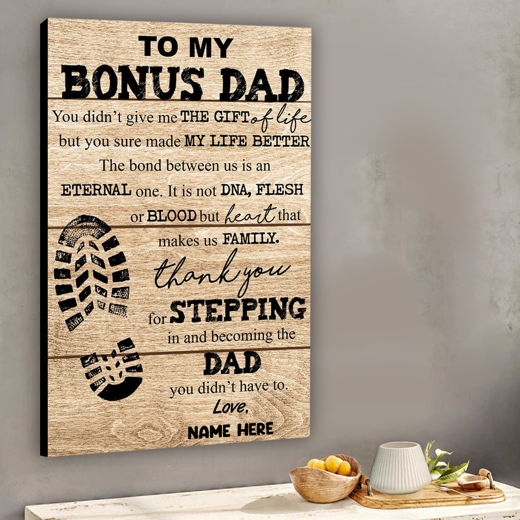 À mon beau-père - Toile et affiche personnalisées pour papa
