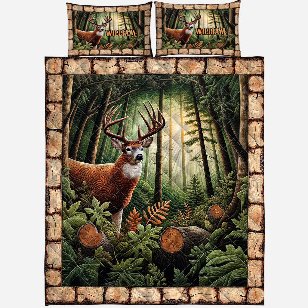 J'adore la chasse - Ensemble de courtepointe de chasse personnalisé