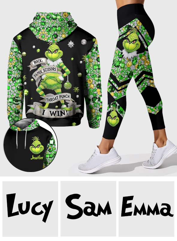 I Win - Personalized Stole Christmas Hoodie and Leggings