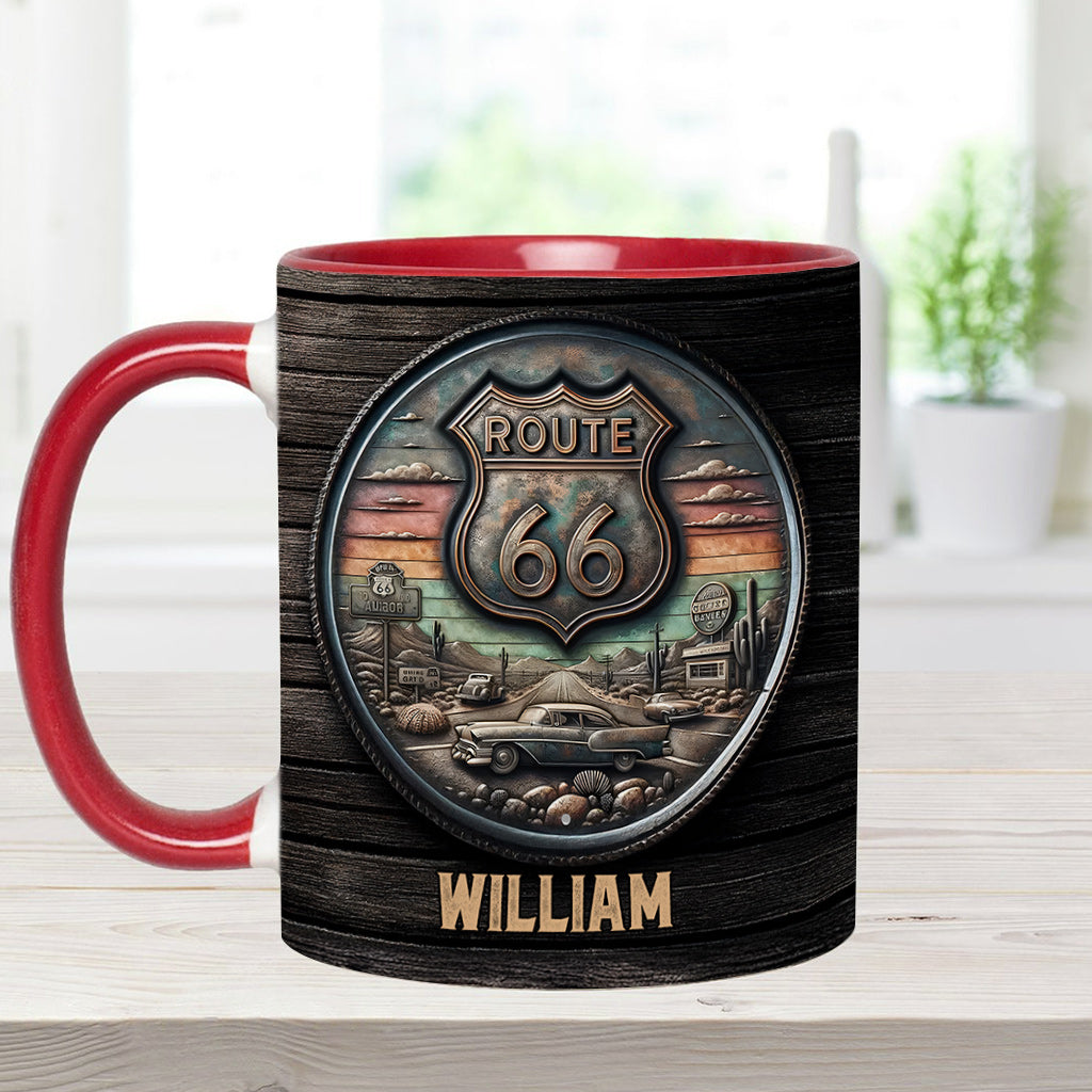 Mug personnalisé Vintage Route 66 Classic Car - Muscle Car
