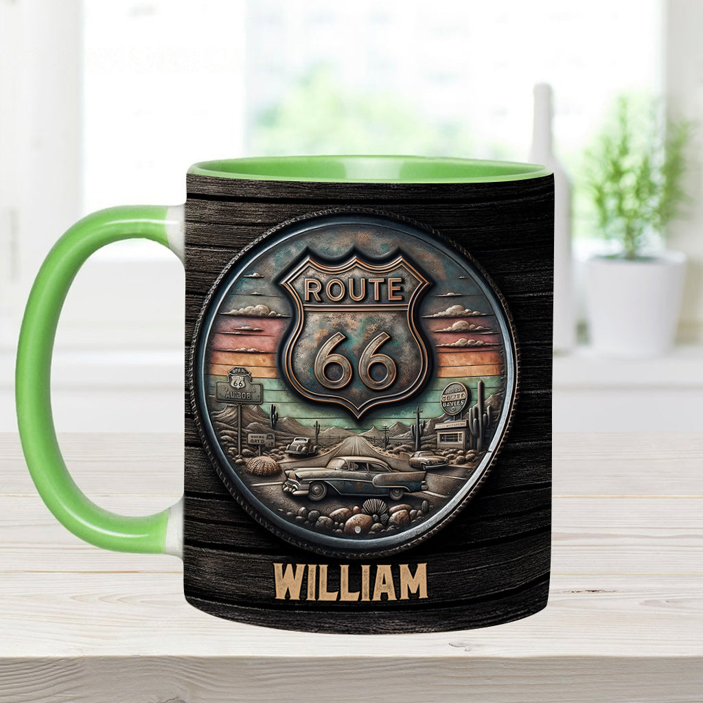 Mug personnalisé Vintage Route 66 Classic Car - Muscle Car